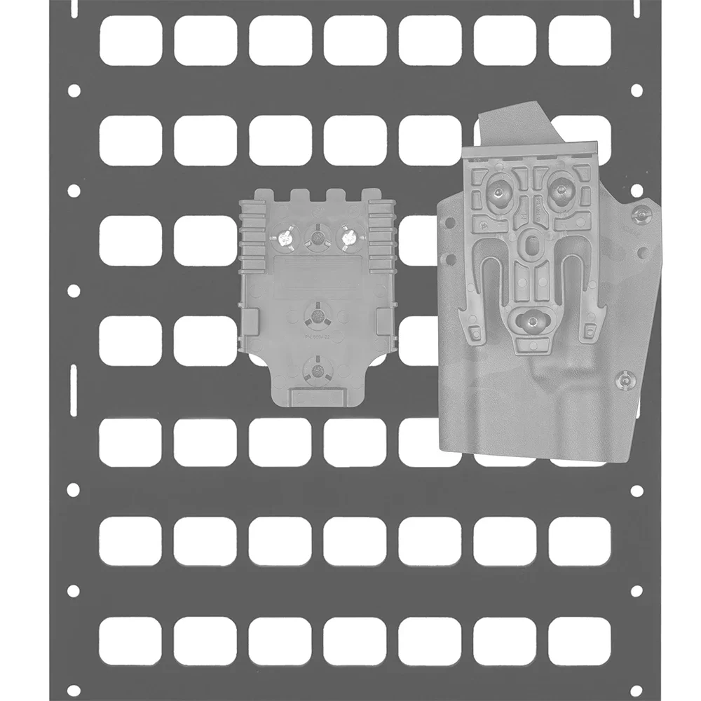 Panel táctico Molle para asiento de coche, Base de almacenamiento para Rifle, funda para cargador, Airsoft, QLS, RTI, g-code, adaptador fijo, accesorios - imagen 5