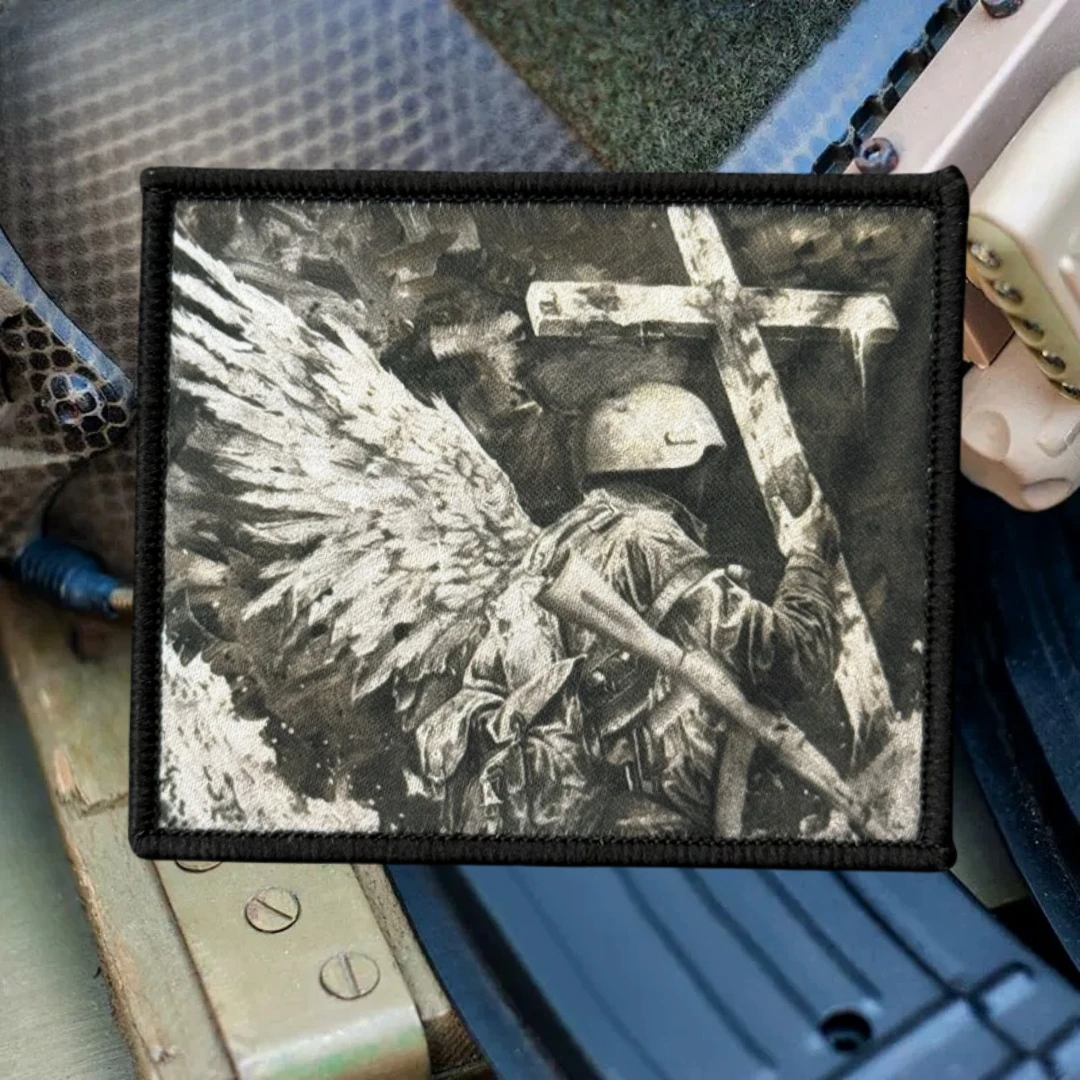 Parche táctico de moral de soldado táctico "ángel de la victoria", parches de gancho y bucle impresos para ropa, pegatina de equipo militar - imagen 5