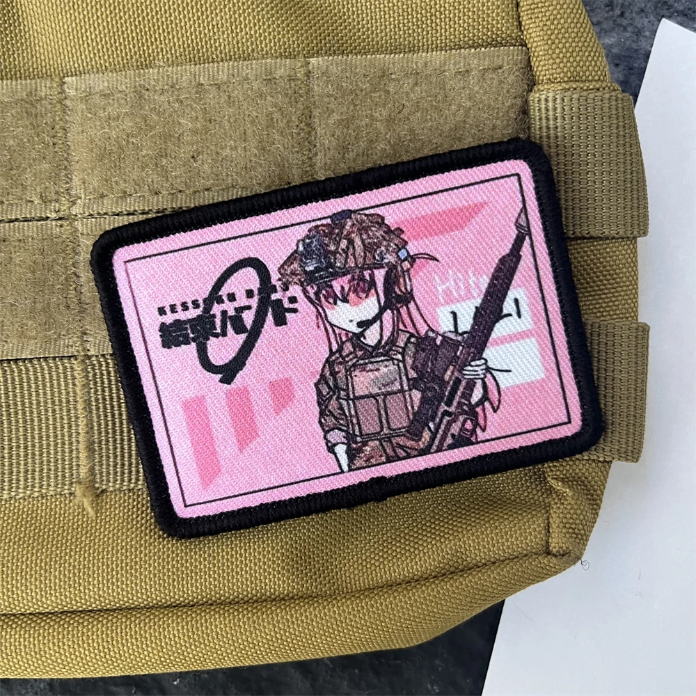 Parche de roca solitaria, insignia de moral táctica, pegatinas decorativas de Caballería de Anime Goto Solo, parches impresos de gancho y bucle para ropa - imagen 5