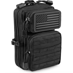 Bolsa táctica MOLLE EDC de cintura con bolsillo para teléfono