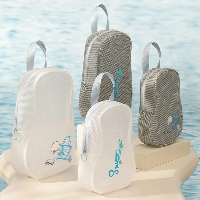 Bolso de almacenamiento impermeable EVA, paquete de natación portátil para viajes al aire libre, bolsas de maquillaje translúcidas fáciles de limpiar, bolsa de playa cosmética - imagen 3