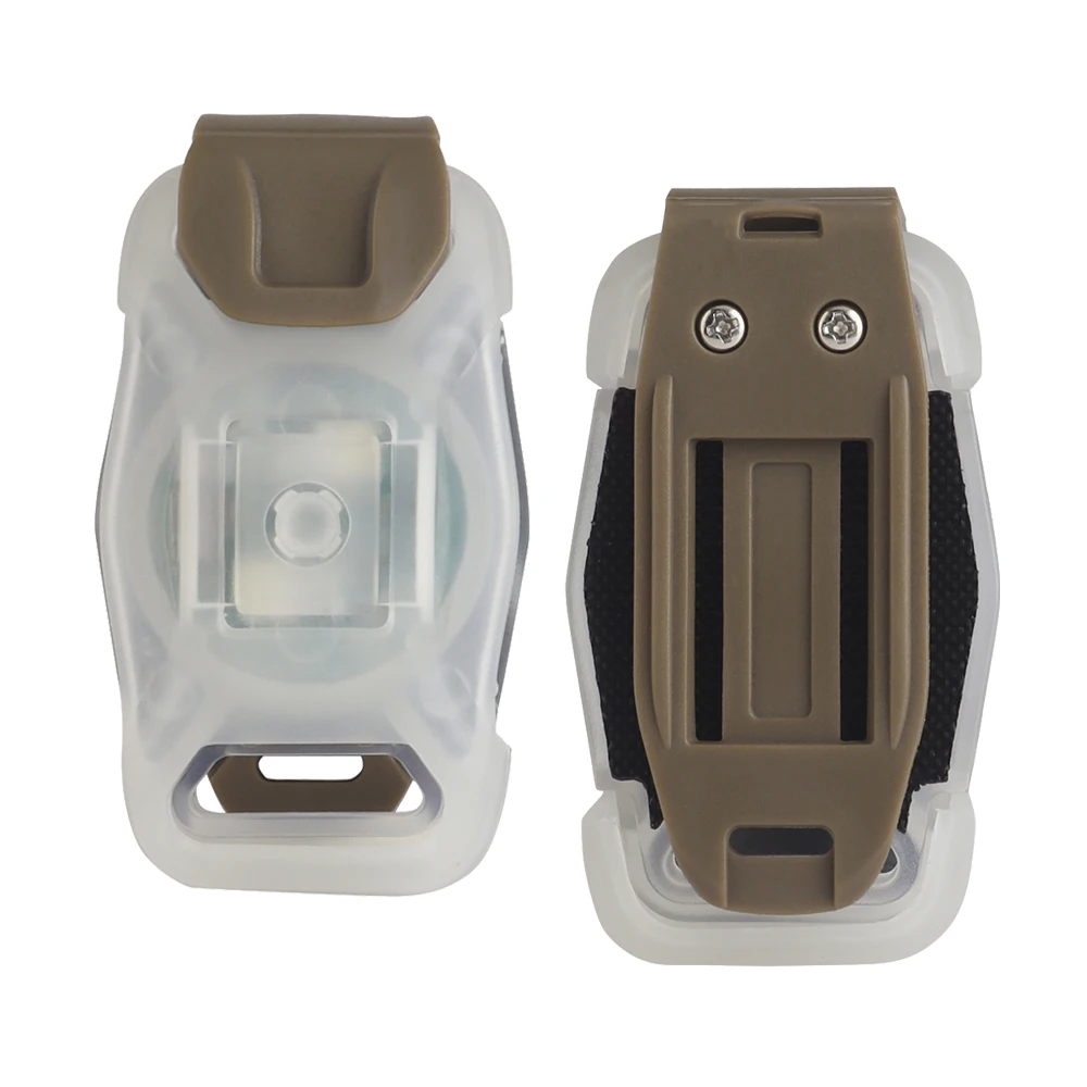 Luz de señal para casco táctico NANO, 2 modos, caza al aire libre, deportes, supervivencia, luz de señal estroboscópica de seguridad, equipo de montaje del sistema MOLLE - imagen 2