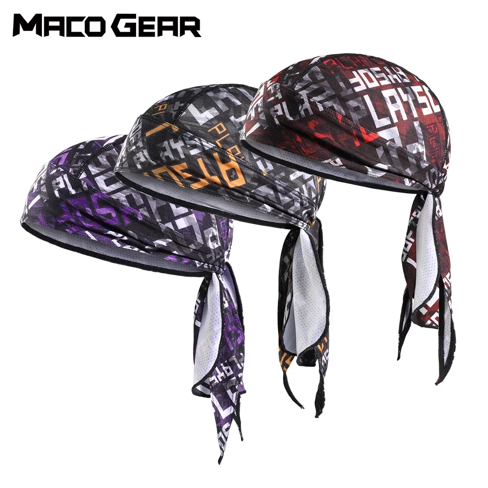 Gorro de ciclismo de secado rápido para hombre y mujer, pañuelo para la cabeza, para correr, montar, pescar, deportes, Bandana, sombrero de pirata, capucha, casco, diadema con forro, verano