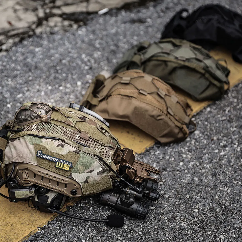 Emersongear-funda táctica OC A4 de corte Ultra alto para casco rápido SF, ropa de casco de corte Ultra alto, caza, Airsoft, Camping, nailon - imagen 5