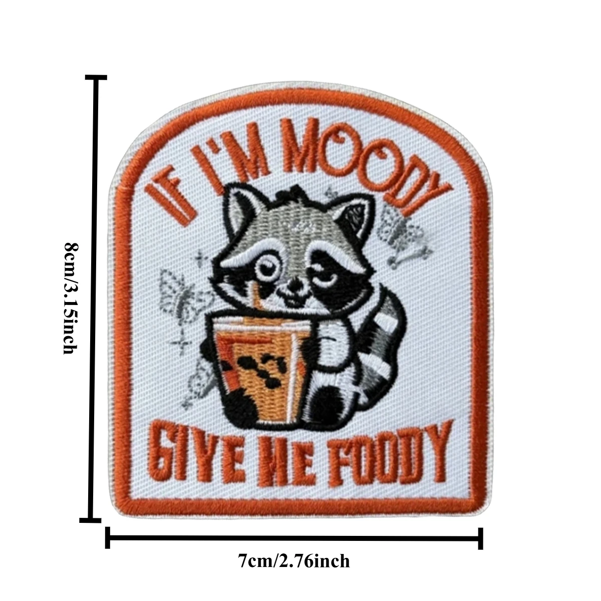 Parche táctico Give Me Foody Raccoon, parches bordados con gancho y bucle divertidos, insignia de moral, brazalete del ejército militar, pegatinas para mochila - imagen 3