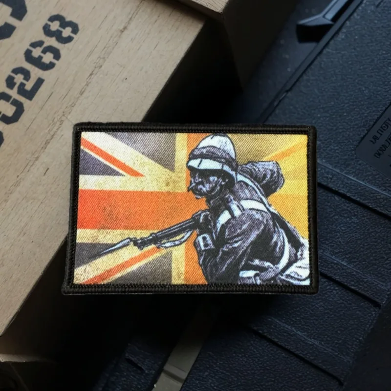 Insignia de moral de Redcoat británico, parche táctico Zulu, brazalete militar, emblema de parche de gancho y bucle para chaqueta, mochila, chaleco - imagen 3