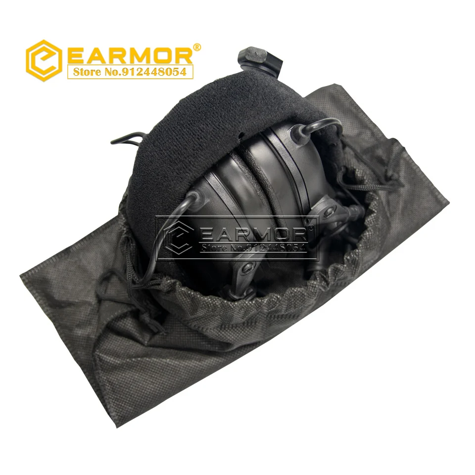 EARMOR MOD4 Auriculares tácticos M31 Nueva diadema Tiro Liquidación de ruido Auriculares de aviación Protector auditivo - Negro - imagen 5