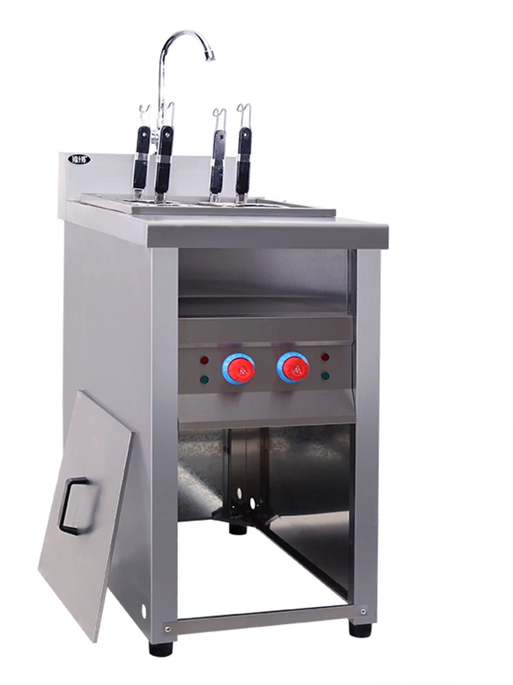 Cocina eléctrica de fideos de 4 cabezales, máquina de cocina Kanto comercial de doble cilindro, olla caliente picante, sopa en polvo - imagen 2