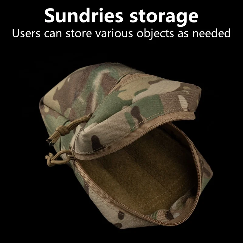 Paquete secundario GP universal (M) Paquete de montaje MOLLE con gancho y bucle Diseño de terciopelo Almacenamiento grande multifuncional - imagen 4