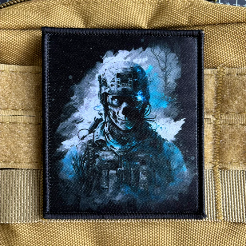 Insignia de moral de soldado futuro, parche táctico de Guerrero Ranger, gancho de impresión y bucle, brazalete militar, mochila, apliques adhesivos