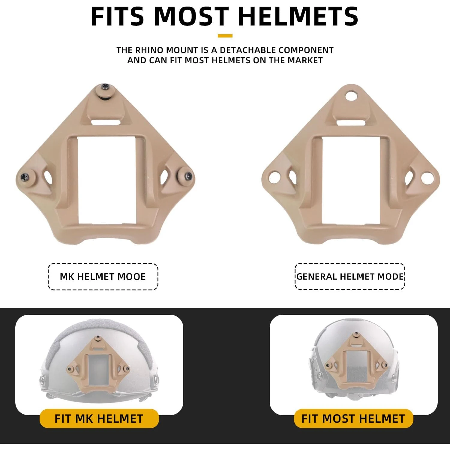 BOOIU VAS Shroud casco táctico Nylon NVG montaje adaptador de visión nocturna compatible con soporte FAST MICH campo CS accesorios para cascos de montar - imagen 2