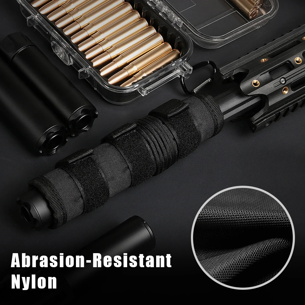 Cubierta de supresor táctico de 6/7 pulgadas, cubierta protectora de barril resistente al calor para Rifle, fundas protectoras para caza y tiro - imagen 4