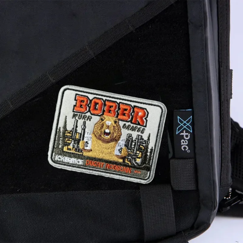 Parche de castor bonito, insignia de moral táctica, bordado militar, gancho y bucle, mochila, accesorios de decoración de ropa, pegatina, brazalete - imagen 5