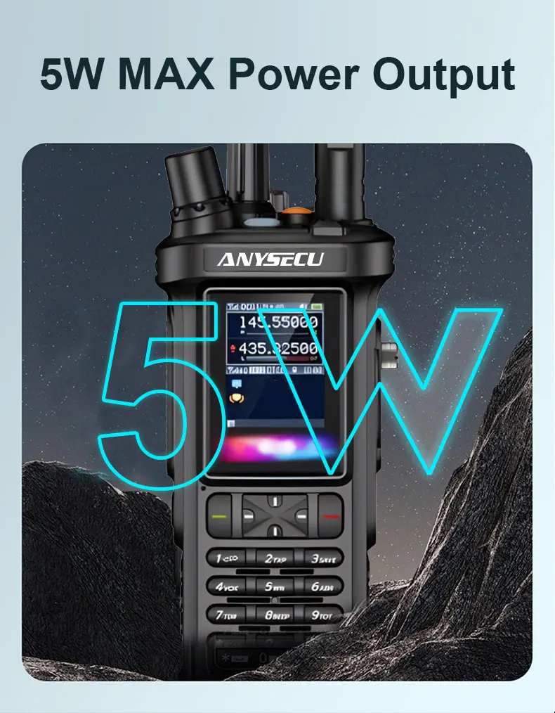 Anysecu HD-890 Radio bidireccional 4G LTE Poc red VHF UHF AM receptor de banda aérea modo cruzado GPS intercomunicador público HAM SenHaix SHX8900 - imagen 5
