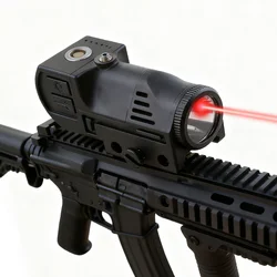 Combinación láser de antorcha de pistola de 500 lúmenes punto rojo/verde/azul + lámpara LED estroboscópica riel de 20mm Compatible con pistola Glock