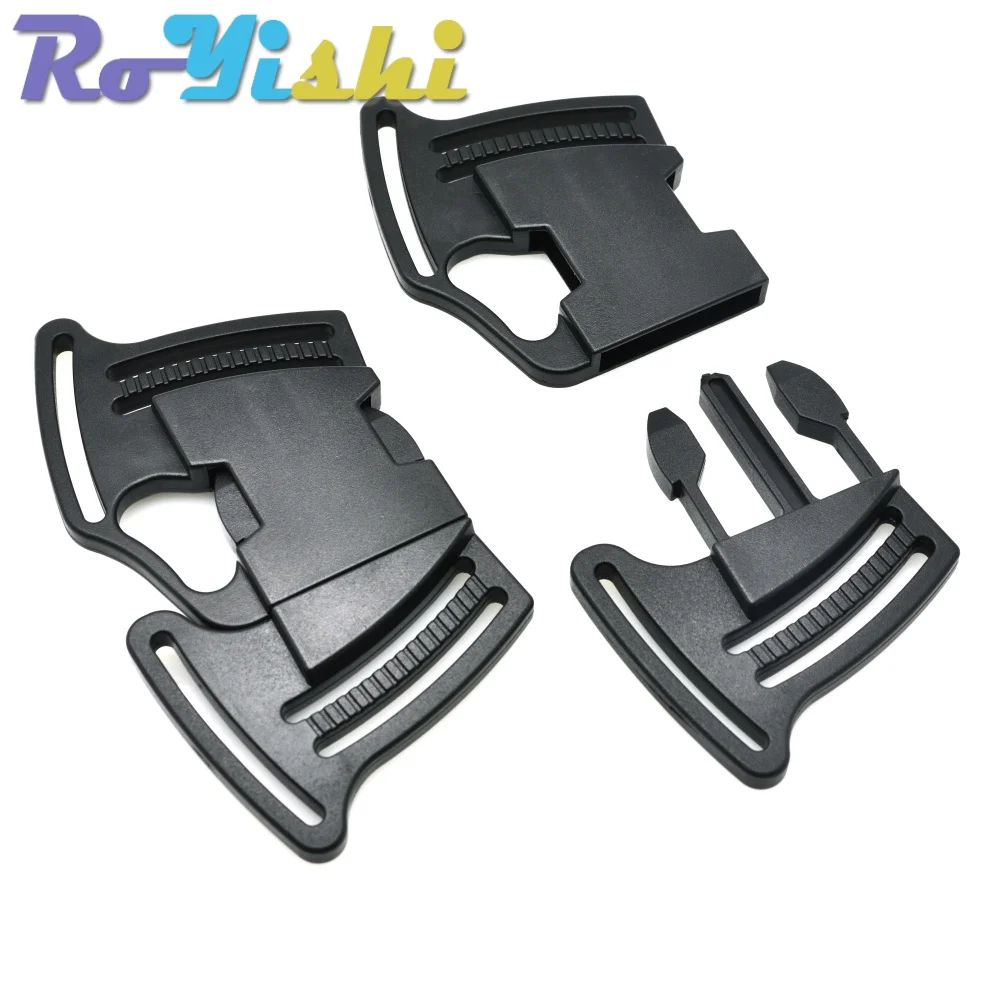 1 Uds 1-1/2 "plástico negro 4 vías hebillas de liberación multilateral correas para mochila correas 40mm - imagen 5