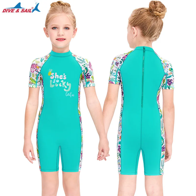 Traje de baño de neopreno para niños y niñas, traje de buceo de manga larga de 1mm, secado rápido, 2023 - imagen 3