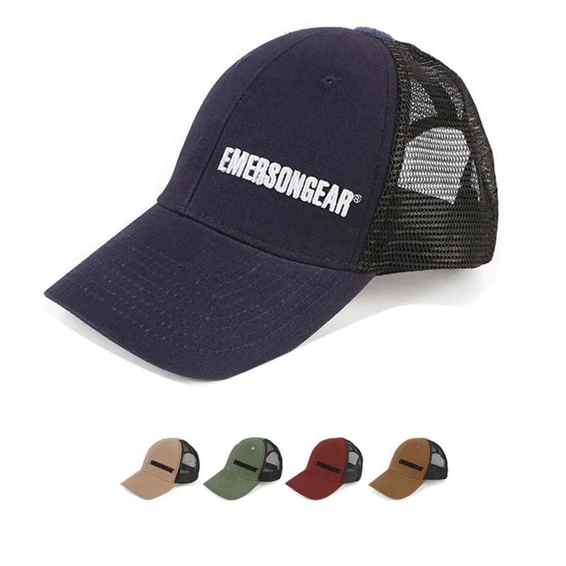 Emersongear etiqueta azul gorra de béisbol con ventilación táctica gorras de pesca caza al aire libre Airsoft senderismo gorra Snapback protección solar - imagen 2
