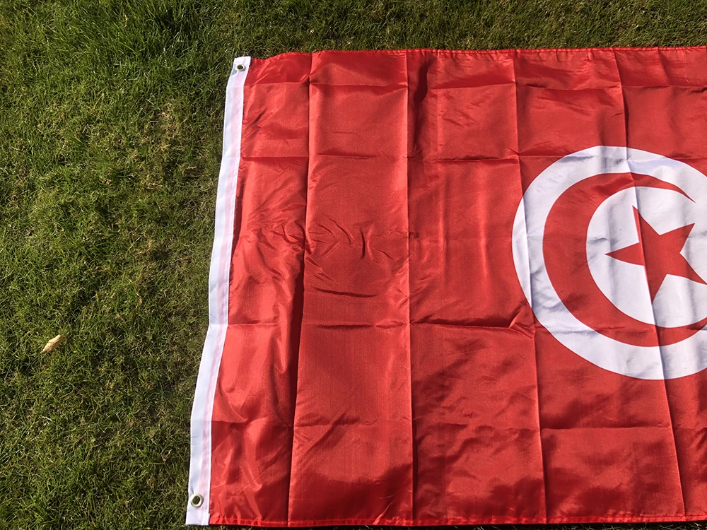 Bandera de Túnez poliéster para exterior – Bandera nacional colgante - imagen 3