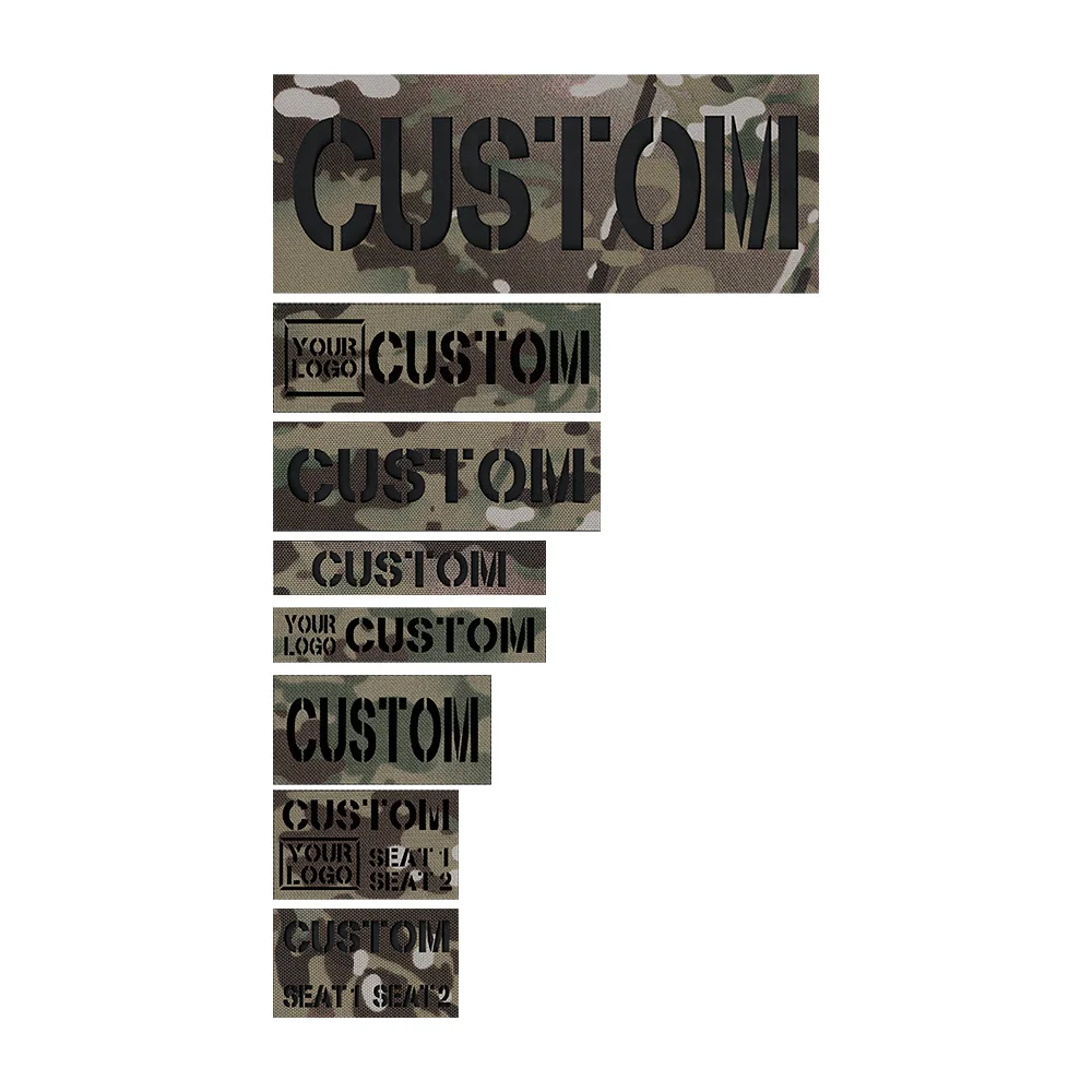 Parche de corte láser personalizado, señal de llamada de Radio con nombre multicolor, reflexión infrarroja IR IFF, Material reflectante, deslumbrante luminoso - imagen 5