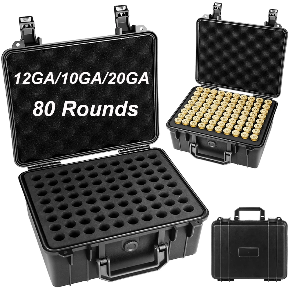 Caja de munición de almacenamiento de carcasa de 12GA/20GA/10GA, soporte de carcasa de calibre 12, estuche para balas, caja de cartuchos para pistola de caza, organizador de carcasa de escopeta