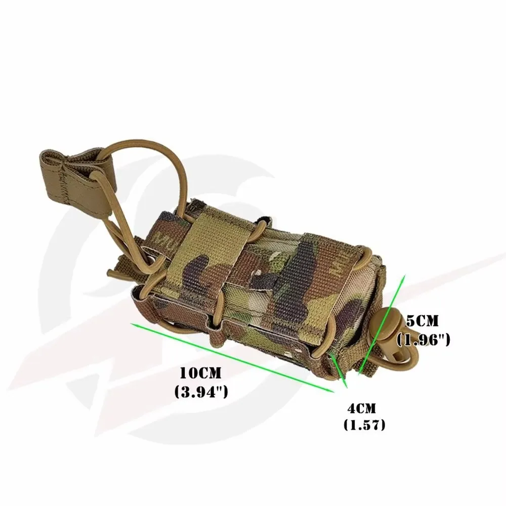 Funda táctica TYR 9mm Multicam MOLLE para cargador y munición - imagen 4