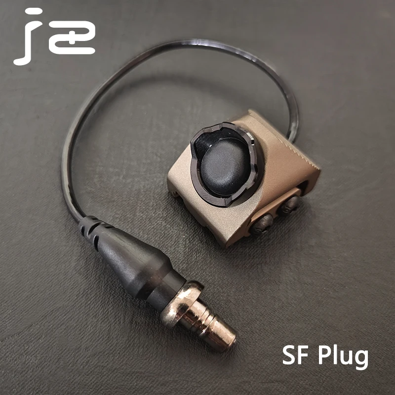 Unidad táctica ModButton botón caliente interruptor remoto de presión Mlok Keymod riel de 20mm para Surefir M300 M600 DBAL-A2 PEQ15 2,5 enchufe SF - imagen 5