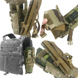 Chaleco táctico MOLLE con bolsa lateral para radio PRC-152