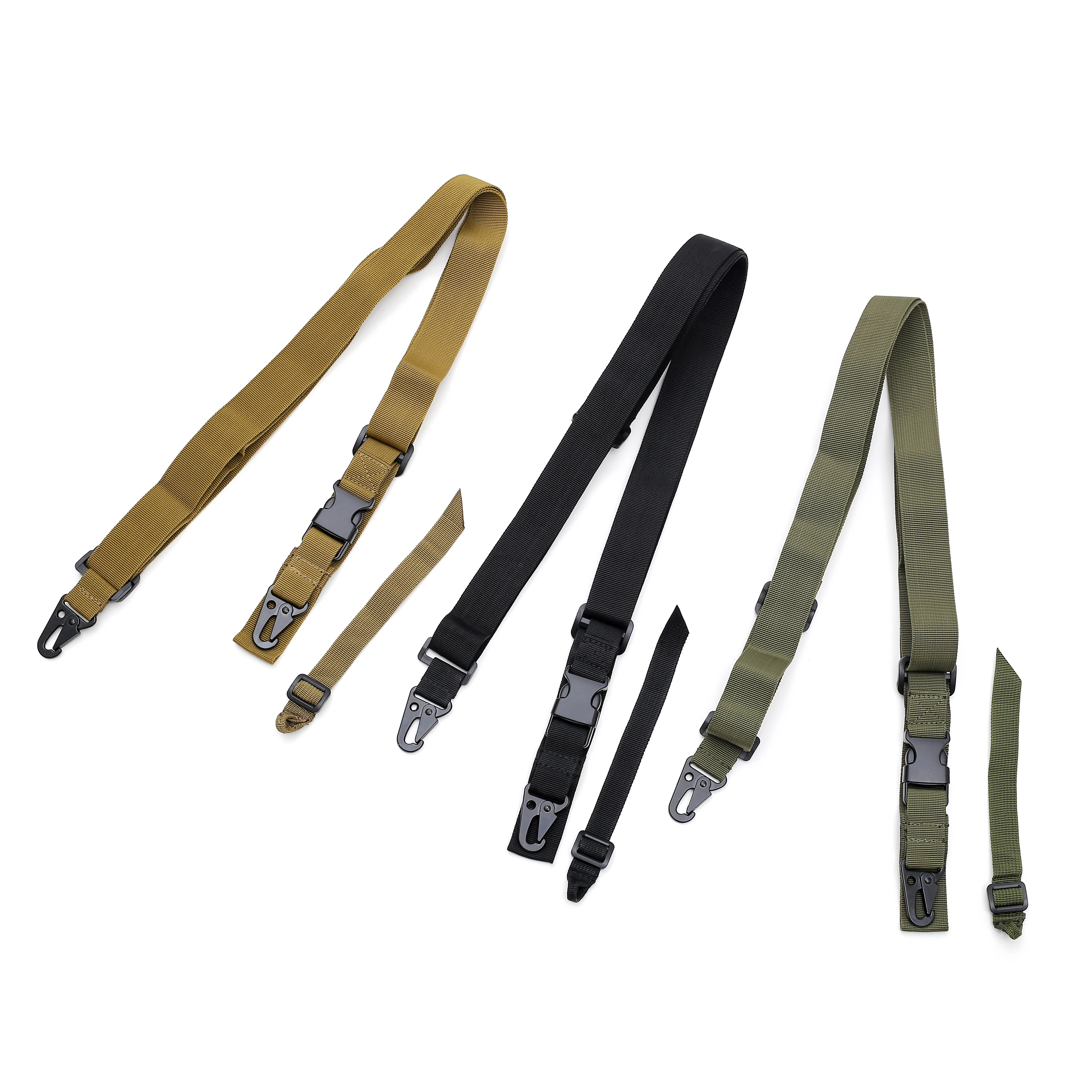 Eslinga para pistola, correa de hombro de 3 puntos, accesorios de caza para deportes al aire libre, cinturón de flejado ajustable para Rifle de tres puntos Airsoft, cuerda para pistola - imagen 4