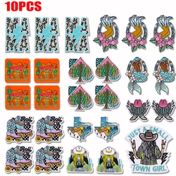 Parches bordados vaqueros occidental MAMA termoadhesivos para planchar