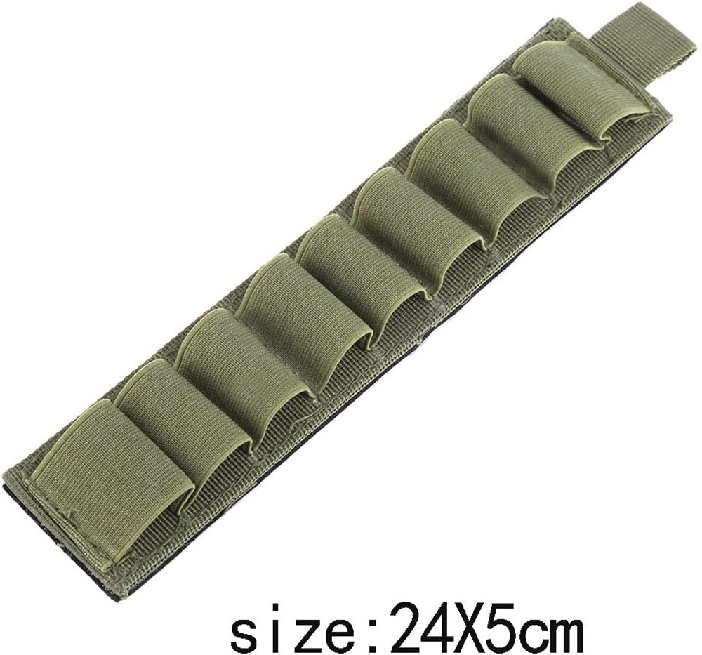 Soporte táctico para carcasa de escopeta redonda de 9 para exteriores, soporte de recarga de balas para pistola de municiones con pegatina de respaldo adhesivo para disparar - imagen 4