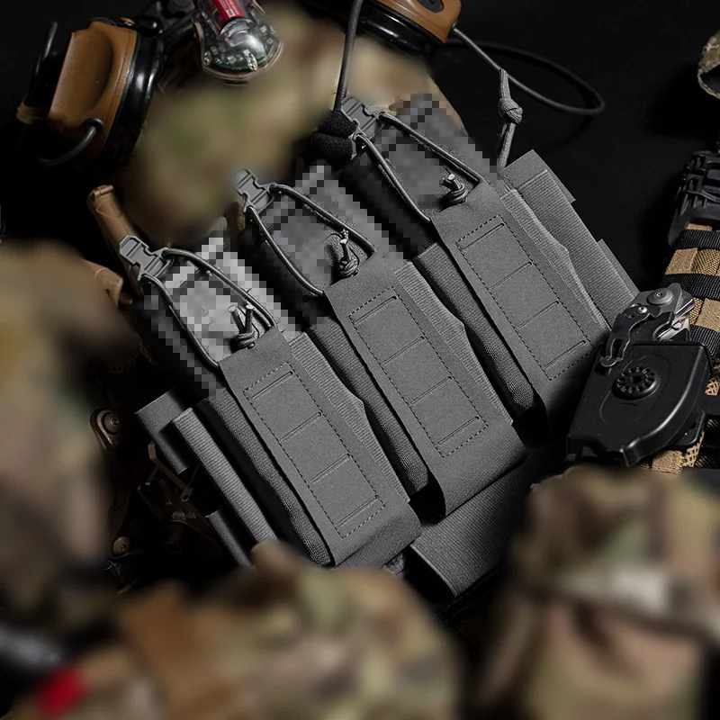 Paquete de triple función elástica para exteriores de 5,56mm, paquete de accesorios de chaleco torniquete de transporte desmontable de doble capa - imagen 2