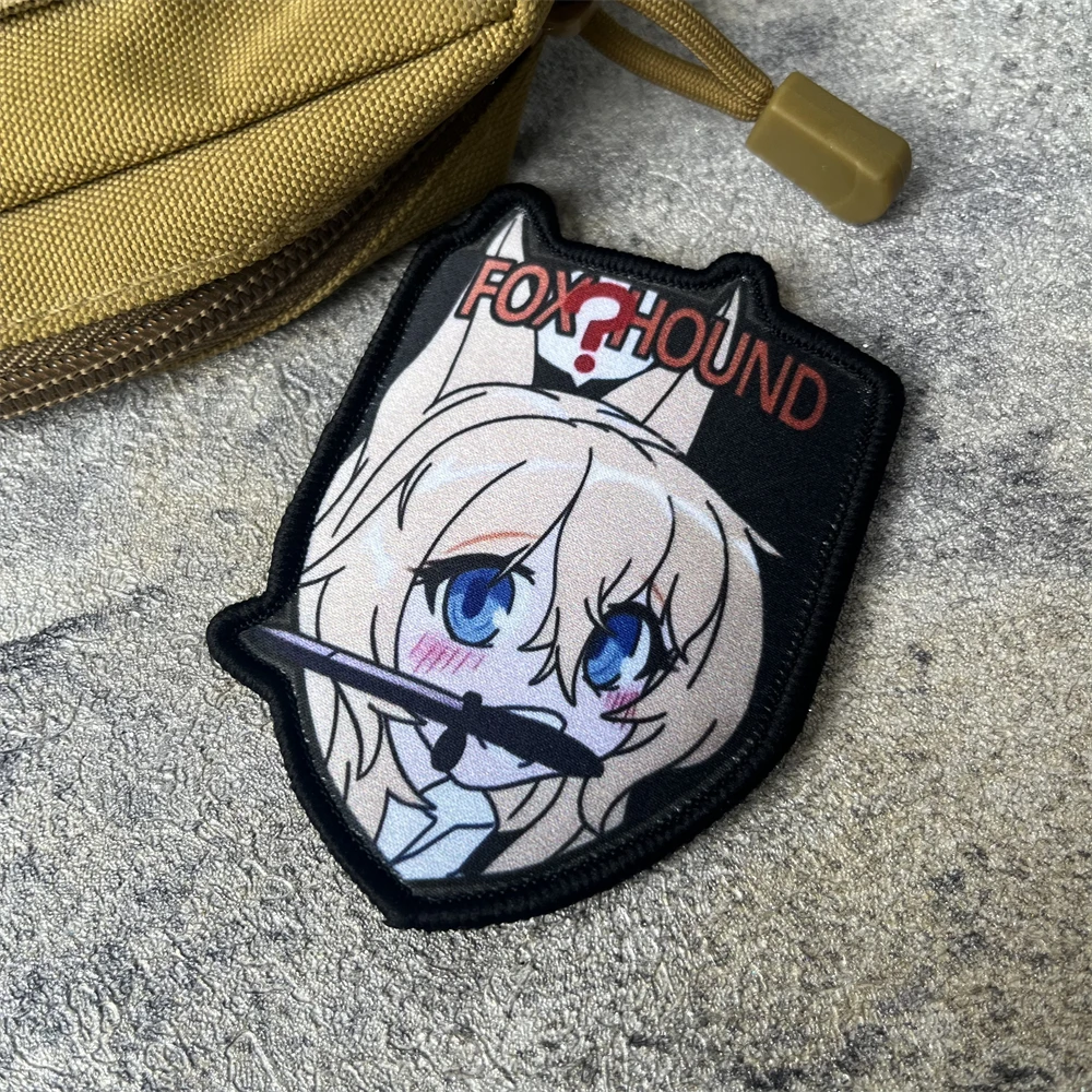 Anime Girl Frontline G41 Fans del ejército insignia de moral táctica mochila de zorro pegatina decorativa parche de gancho y bucle impreso - imagen 4