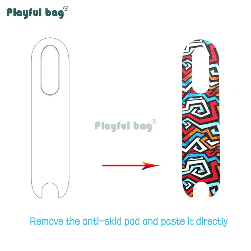Papel de lija antideslizante para patinete eléctrico, pegatina decorativa resistente al desgaste, accesorio para scooter AMB223 - imagen 3