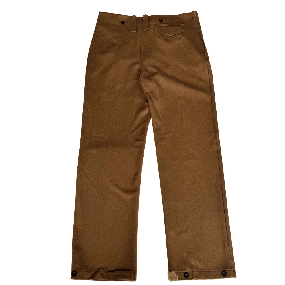 Pantalones de lana para hombre, uniforme WW2 P37, pantalones deportivos de entrenamiento de soldados británicos al aire libre, diseño asimétrico de los pantalones de la Segunda Guerra Mundial - imagen 2
