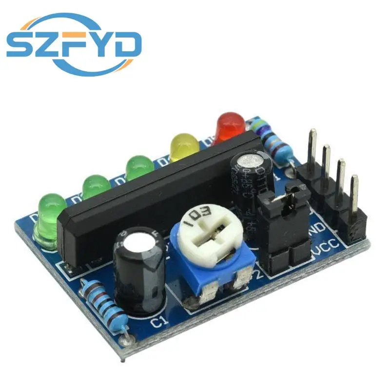 DC 3,5 V-12V KA2284 indicador de nivel de voltaje de Audio de potencia indicador de capacidad de batería LED rojo verde para voltímetro volumen VU medidor - imagen 2