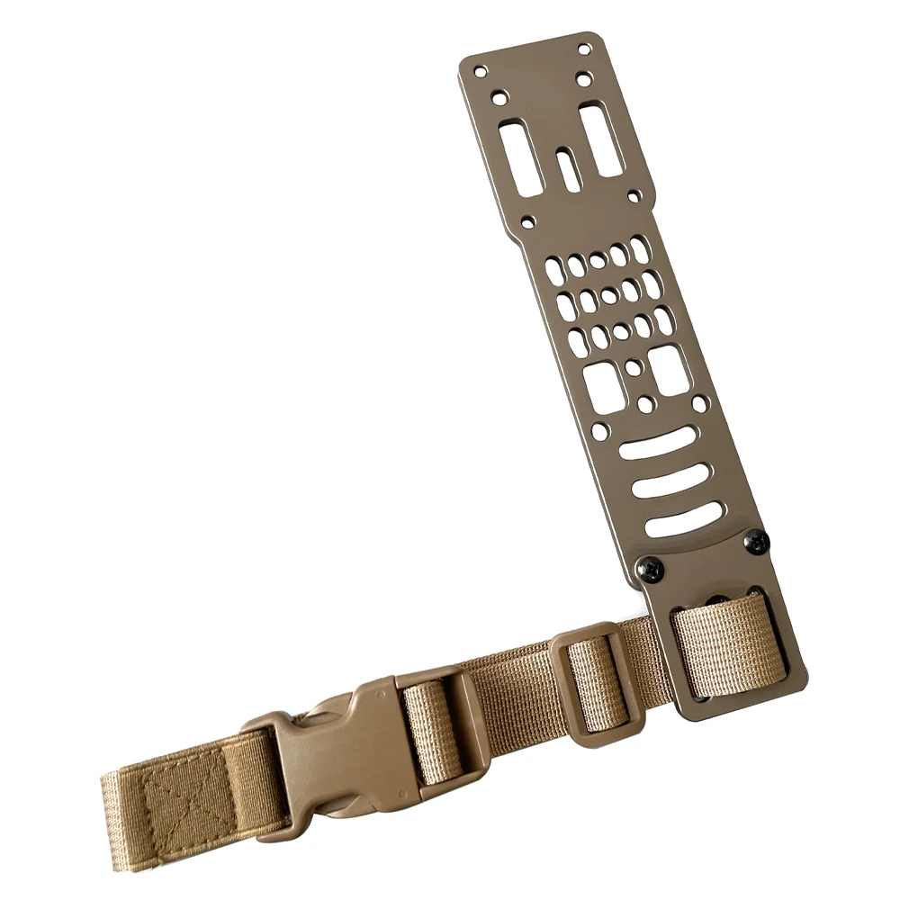 Plataforma de transporte de pierna caída, adaptador de funda de pistola táctica ajustable Modular de Metal, Compatible con accesorios adaptadores QLS Airsoft - imagen 4