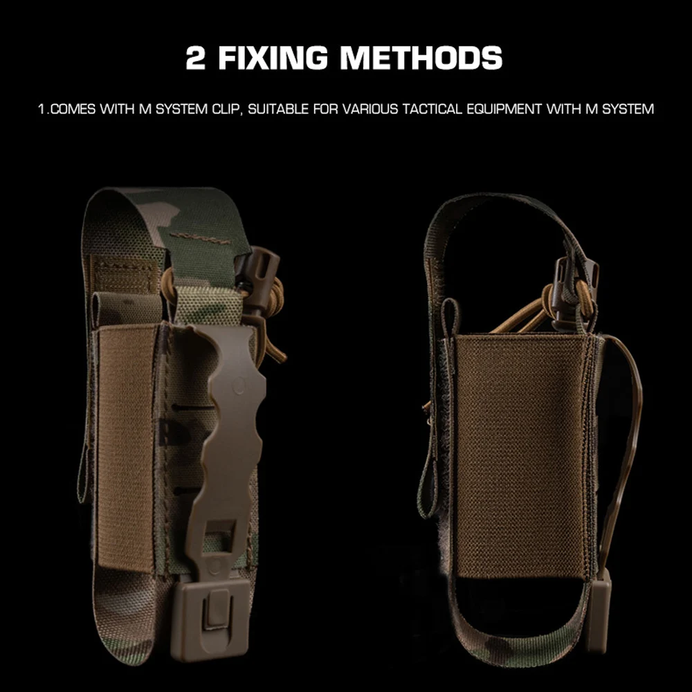 Bolsa multiusos para granada de choque, bolsa de almacenamiento para munición de juego Airsoft CS para caza al aire libre, soporte para torniquete, cinturón táctico MOLLE - imagen 5