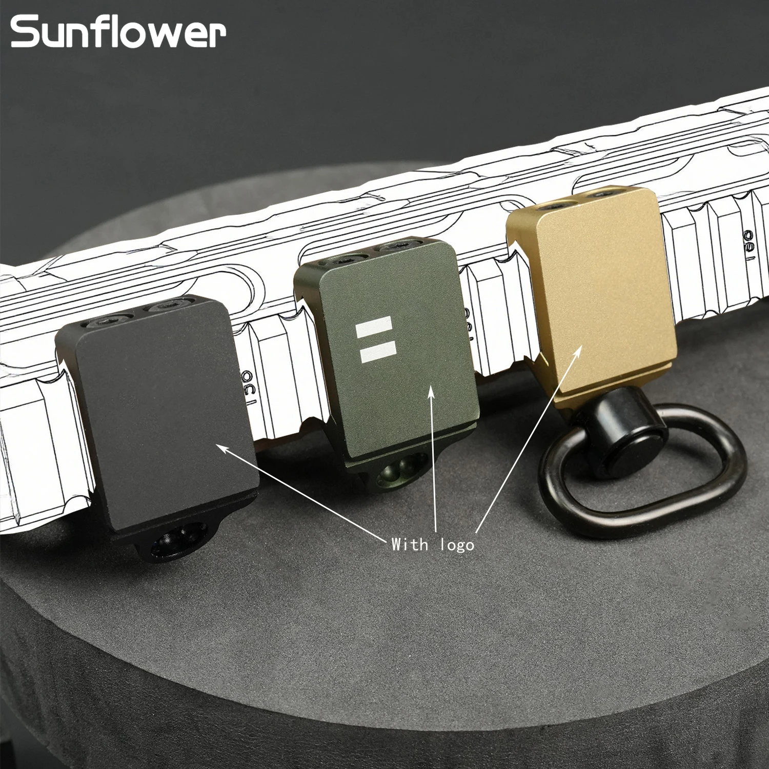 Base de montaje de Metal táctica QD Sling Mount, adaptador QD, Base de eslingas de liberación rápida para riel de 20MM, accesorios de caza al aire libre - imagen 5