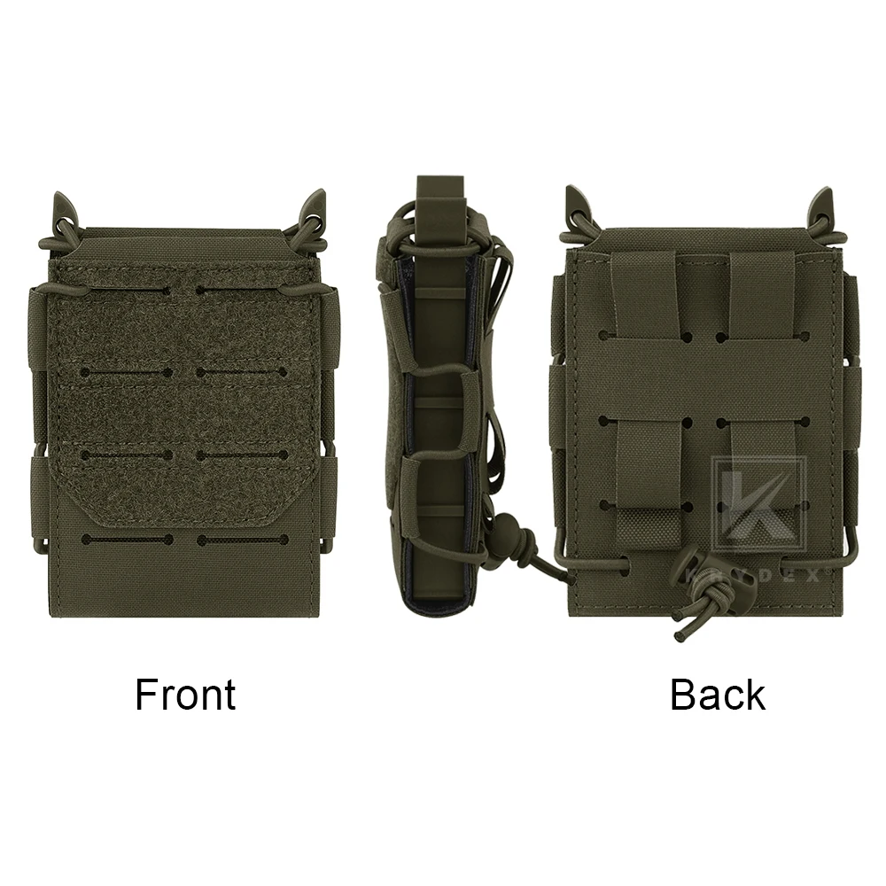 KRYDEX-bolsa táctica para revistas 556, bolsa transportadora Molle con corte láser, tapa abierta, acceso rápido para revistas AR15 M4 M16 5,56 - imagen 2