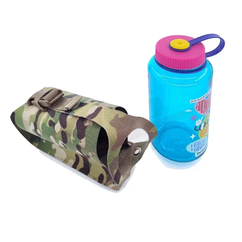 Bolsa táctica para botella de agua estilo SS, portabotellas Airsoft, bolsa Molle, chaleco de caza, portador de placa, 32 Oz, 1L, accesorios - imagen 5