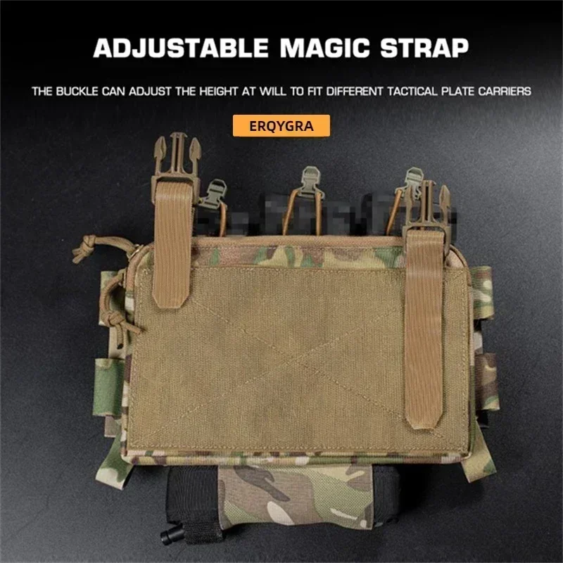 ERQYGRA bolsa táctica 5,56mm Triple revista elástica Airsoft Mag equipo de caza sistema Molle accesorios de Paintball de tiro - imagen 4
