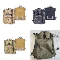 Chaleco de batalla antiniebla multifuncional, Panel trasero, bolsa con cremallera, equipo Breacher de Panel trasero