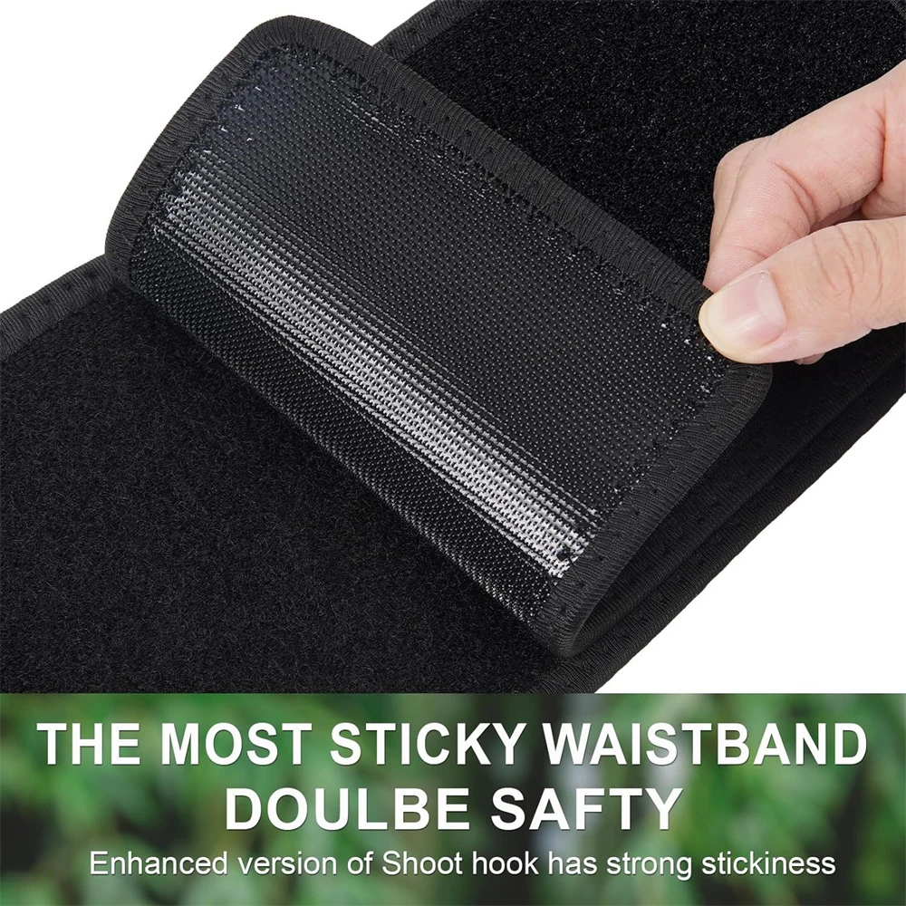 Funda táctica con banda para el vientre de 44/53 pulgadas, soporte para pistola de mano izquierda/derecha, cinturón de transporte oculto, funda Universal para pistola Glock 43x17 19 - imagen 2