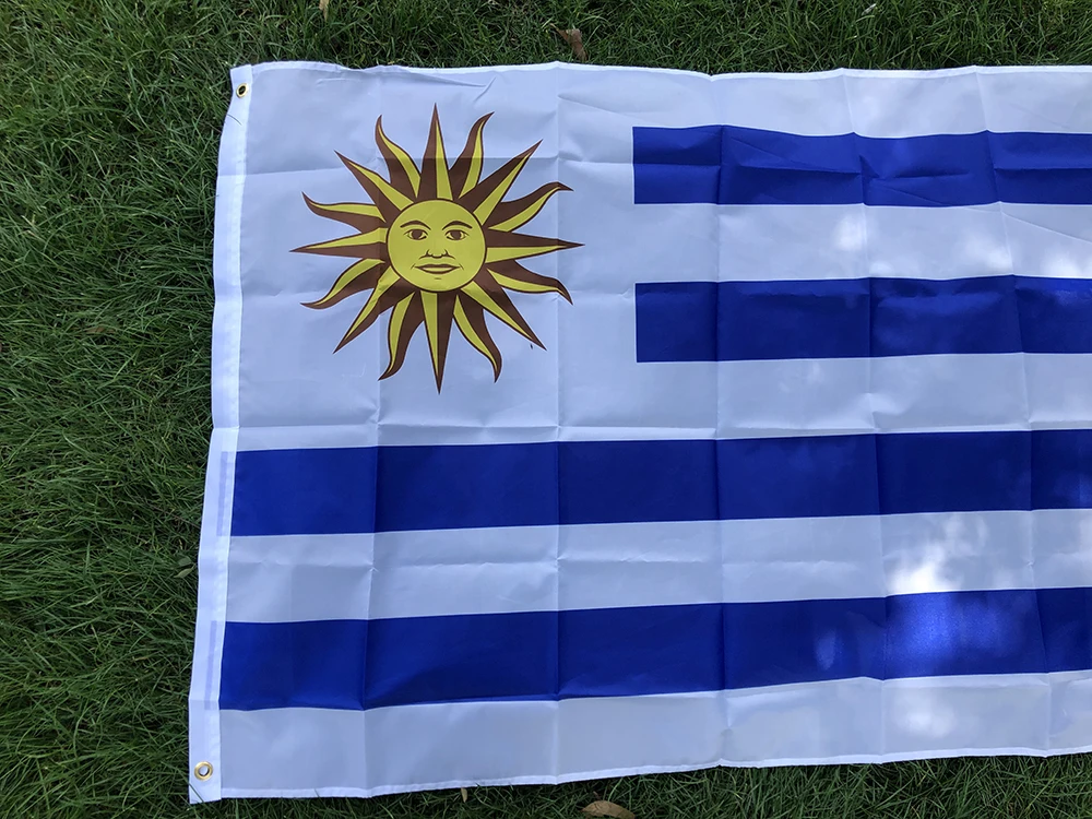 SKY FLAG bandera de Uruguay bandera de Uruguay 90 x 150cm poliéster de alta calidad colgante bandera nacional de Uruguay decoración interior al aire libre - imagen 3