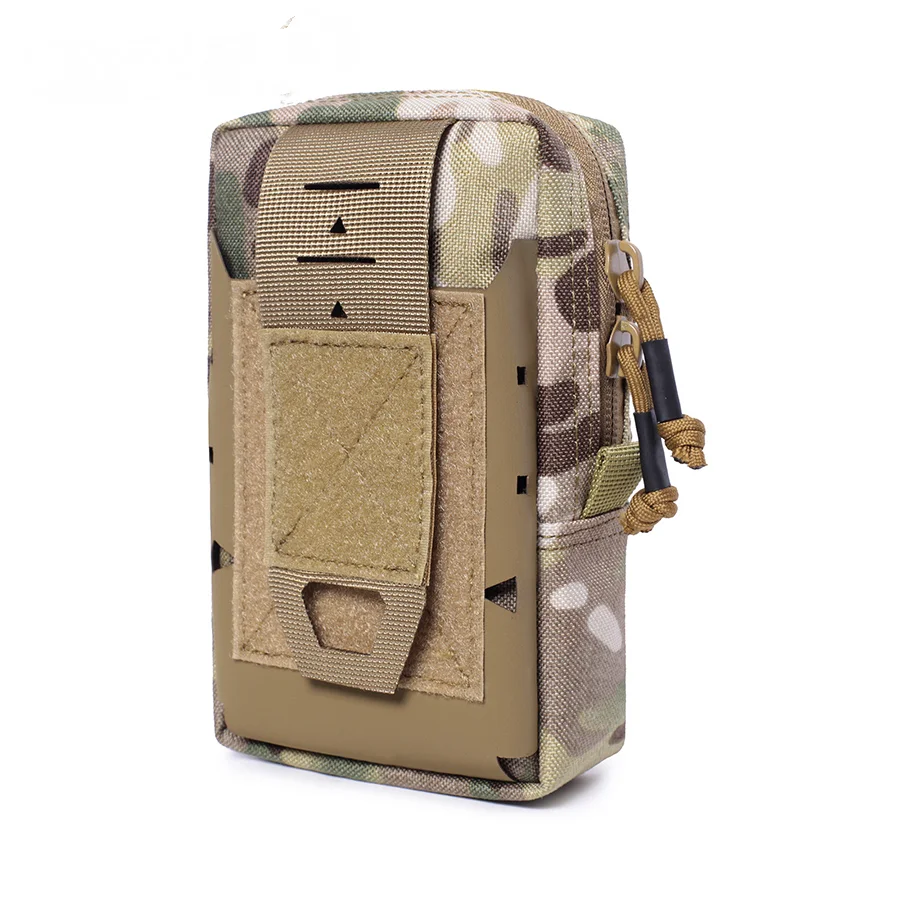 Bolsa de almacenamiento de escombros de teléfono móvil colgante de cintura Molle para senderismo al aire libre, bolsa de ocio de ciclismo multiusos - imagen 2