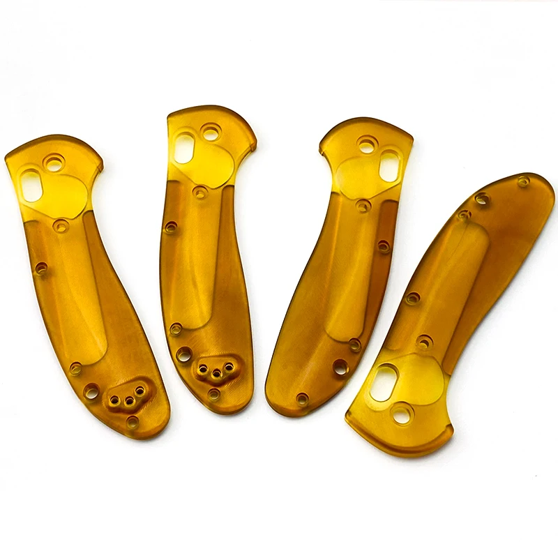 Parches de básculas con mango de cuchillo plegable Ultem PEI, 1 par, para cuchillos originales BM 550/551, Material de parche hecho a medida, accesorios DIY - imagen 4
