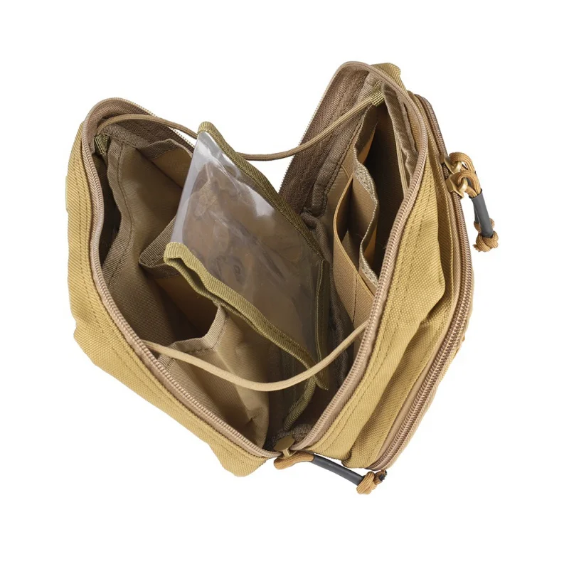 Bolsa táctica para exteriores, sistema Molle de nailon 1000D, bolsa de emergencia para viajes al aire libre, Camping, caza, paquete de cintura, herramientas EDC - imagen 4