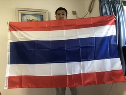 Bandera de la cian, bandera de Tailandia, 90x150cm, pancarta colgante de poliéster, bandera de Tailandia, bandera estándar para decoración del hogar