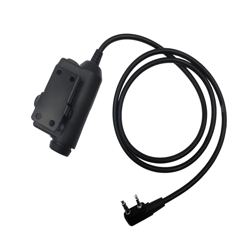 EARMOR-adaptador PTT táctico para auriculares, dispositivo con botón activado, pulsador para hablar, M51, interfaz de radio auxiliar KENWOOD - imagen 2